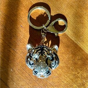 Blinged Out Tiger Bag Charm/Keychain